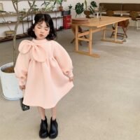 Elegant Baby Pink Princess Dress for Girls.