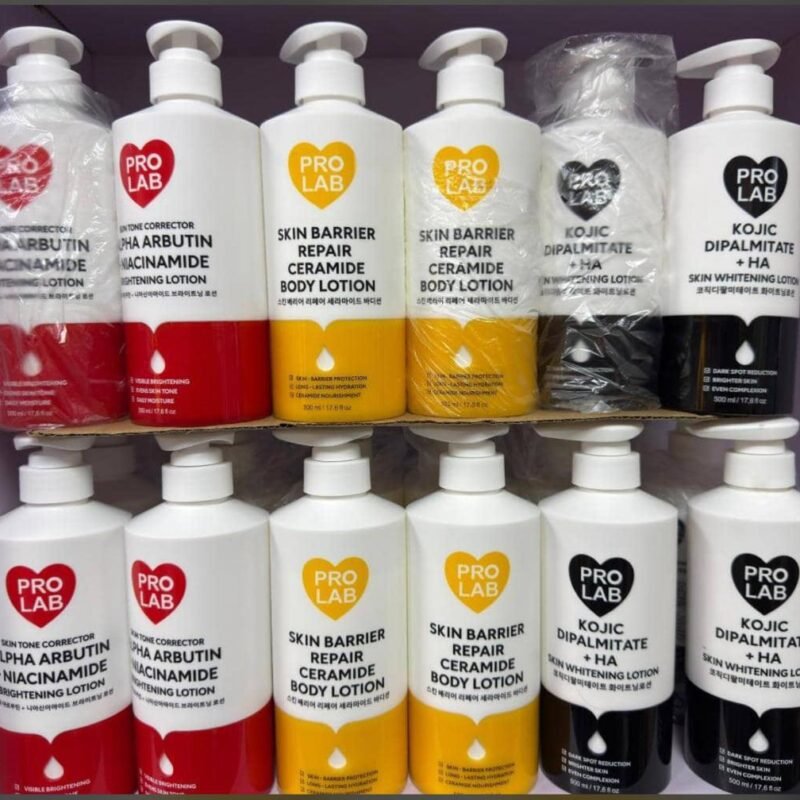 PRO LAB Brightening & Skin Repair Body Lotion – Alpha Arbutin, Niacinamide, Ceramide & Kojic.