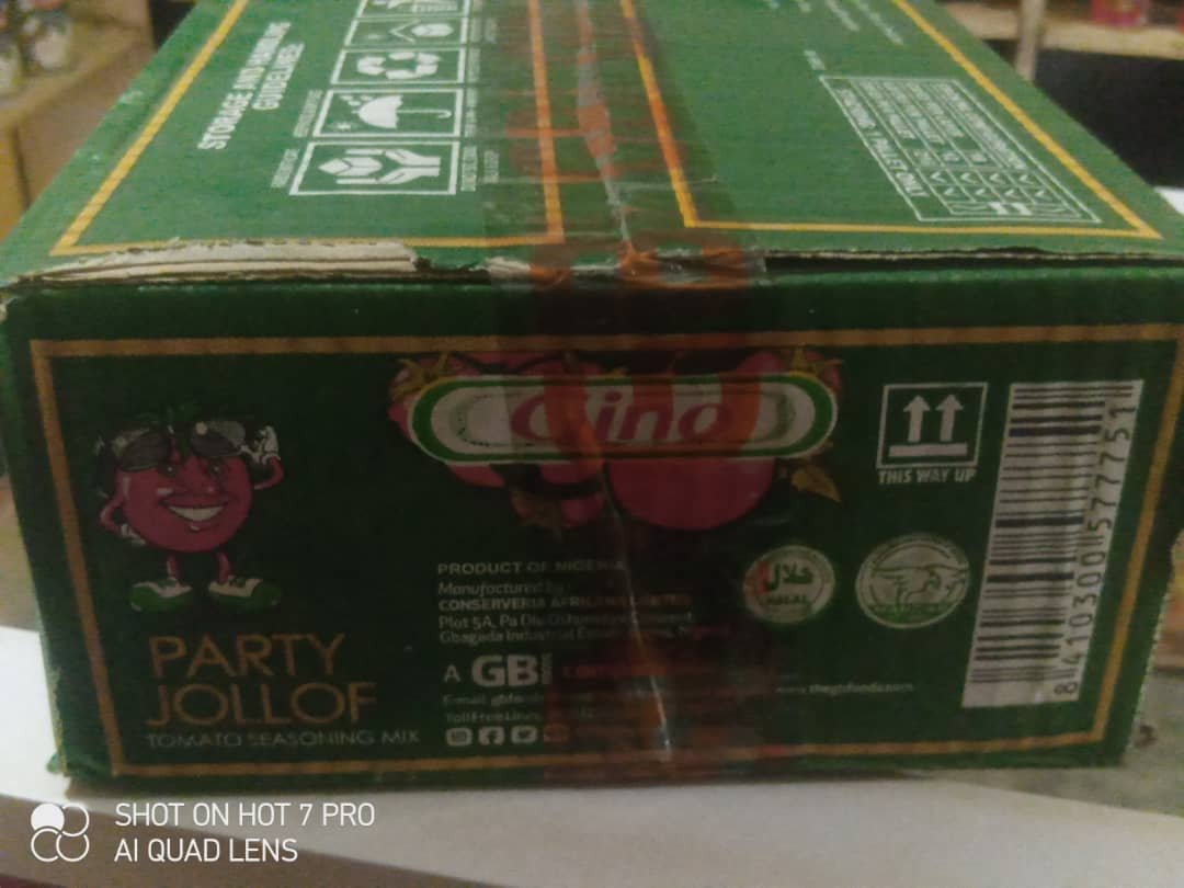 Gino Party Jollof Tomato Seasoning Mix – Carton of 50 x 50g Sachets - Image 2