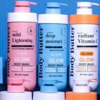 Body Butter Cream & Body Wash Combo Set – Glutathione, Salicylic Acid or Vitamin C | For All Skin Types in OvMPS