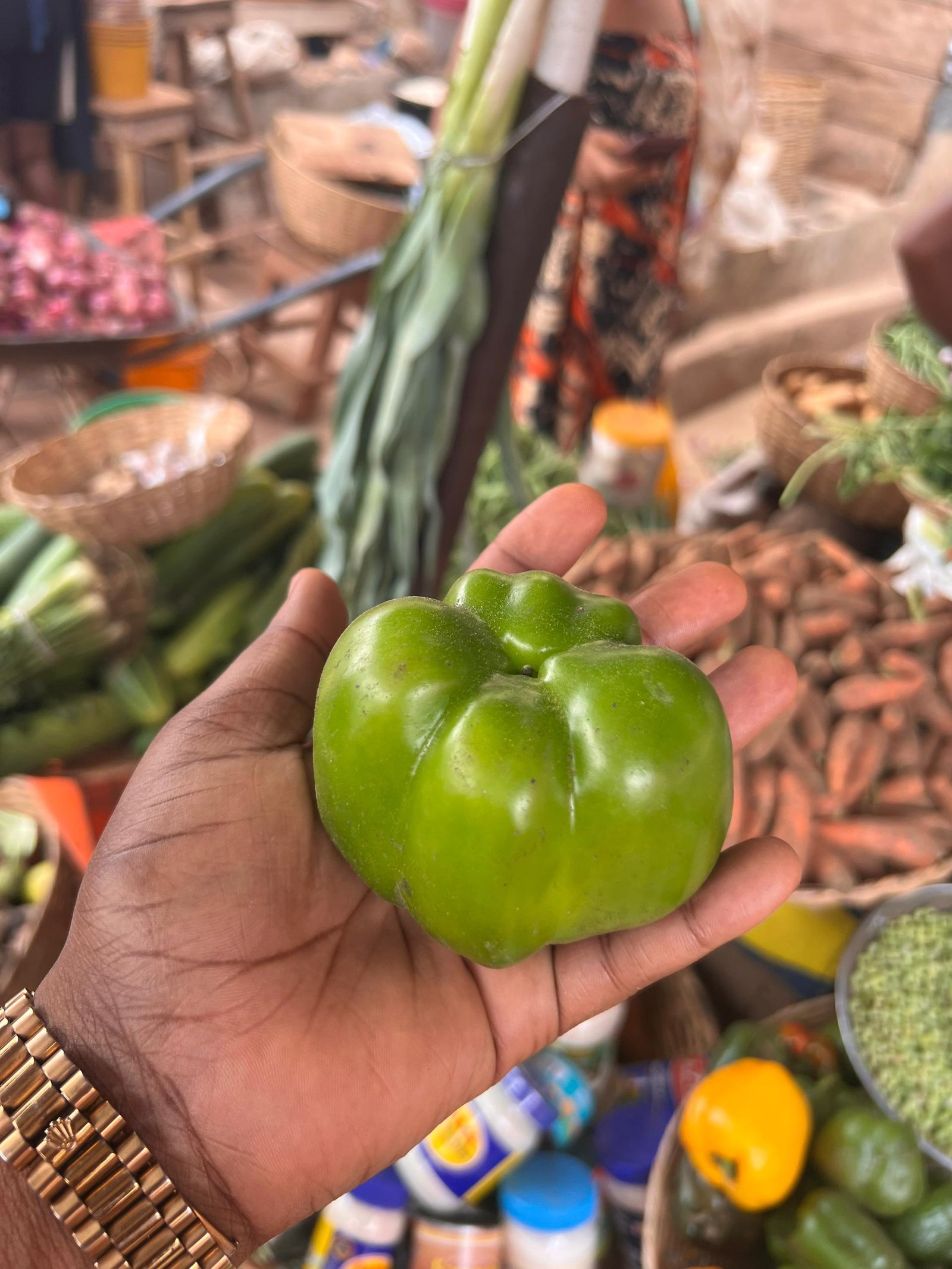 Fresh Green Bell Pepper – Farm-Fresh & Nutrient-Rich Vegetable.