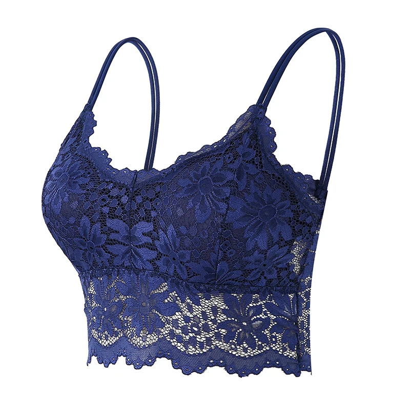 Women’s Lace Bralette – Seamless Wireless Bra, Soft & Comfortable Lingerie Top