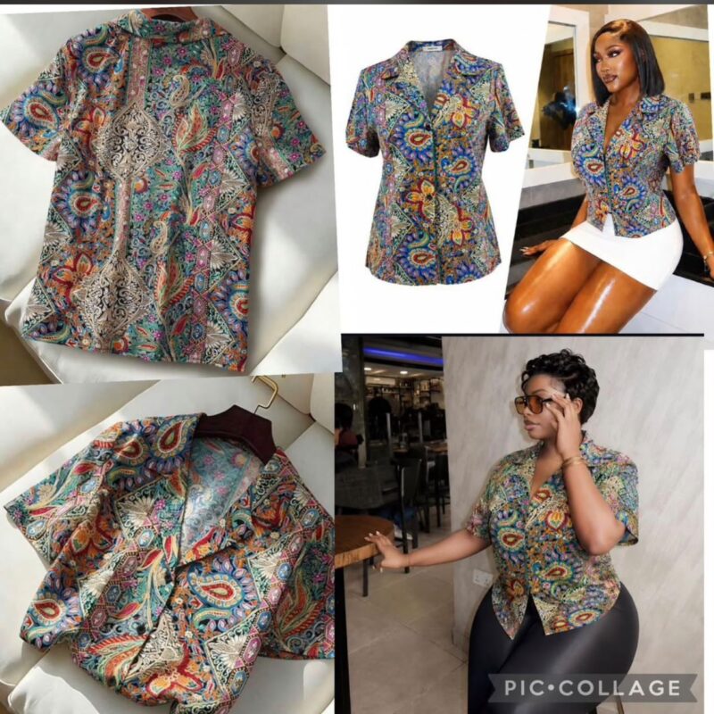 Classic Patterned Short Sleeve Kampala/Vintage Shirt